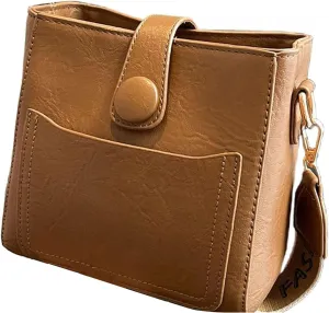 Bootara Bucket Bag, Vintage Crossbody Bag, Womens Retro Water Bucket Shoulder Bags, with Adjustable Wider Shoulder-strap