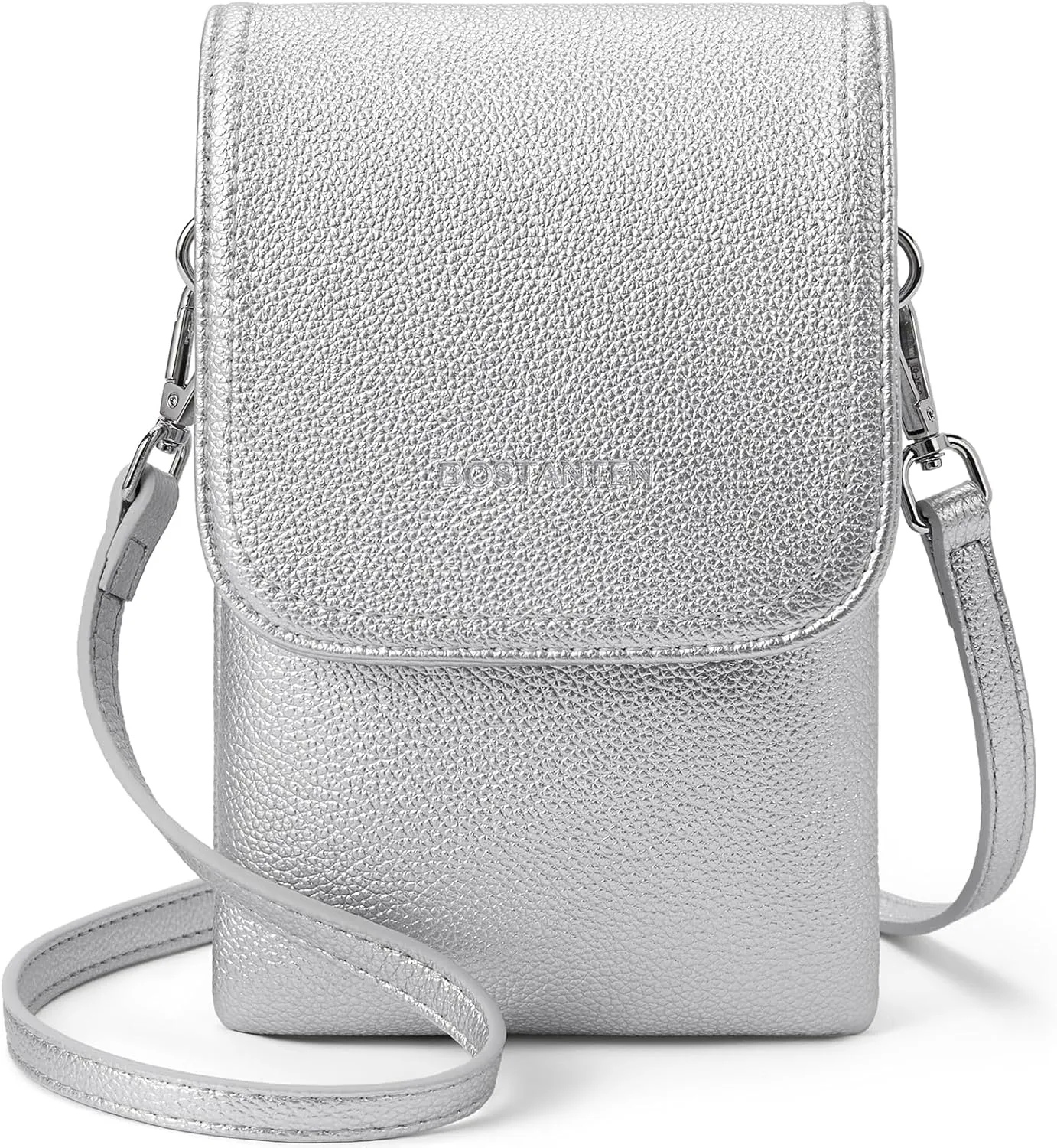 BOSTANTEN Vegan Leather Small Crossbody Bags for Women Designer Cell Phone Bag Wallet Purses Adjustable Strap