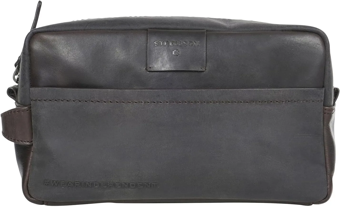 Brick Lane Dick 24 cm Toiletry Bag, Dark Brown, Talla única