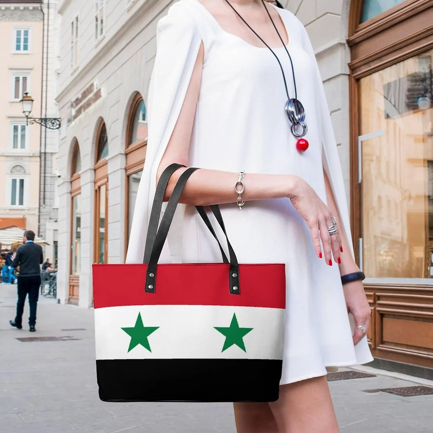 Brittany French Flag Leather Tote Handbag Women Ideal for Casual Outings and Work