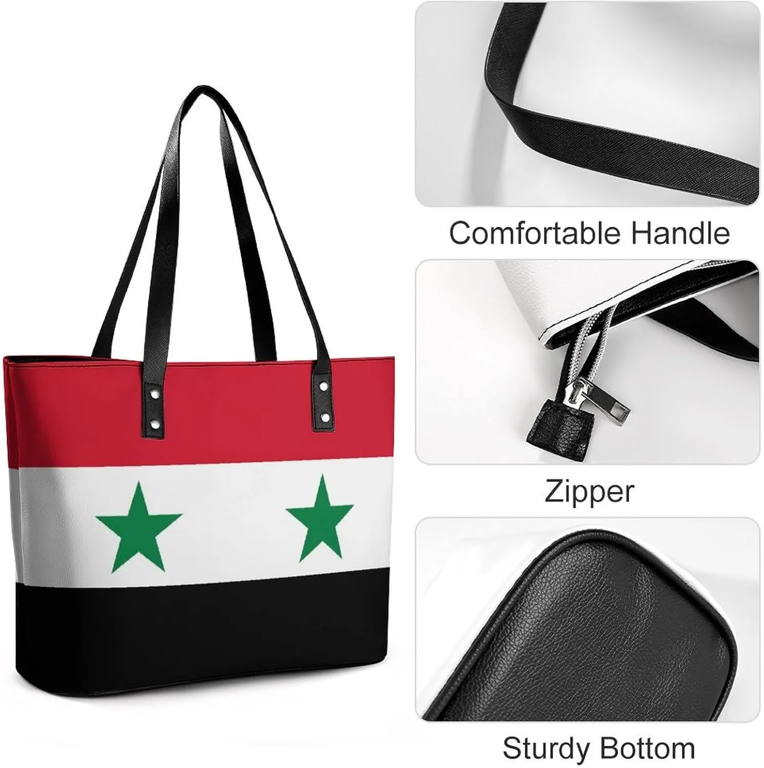 Brittany French Flag Leather Tote Handbag Women Ideal for Casual Outings and Work