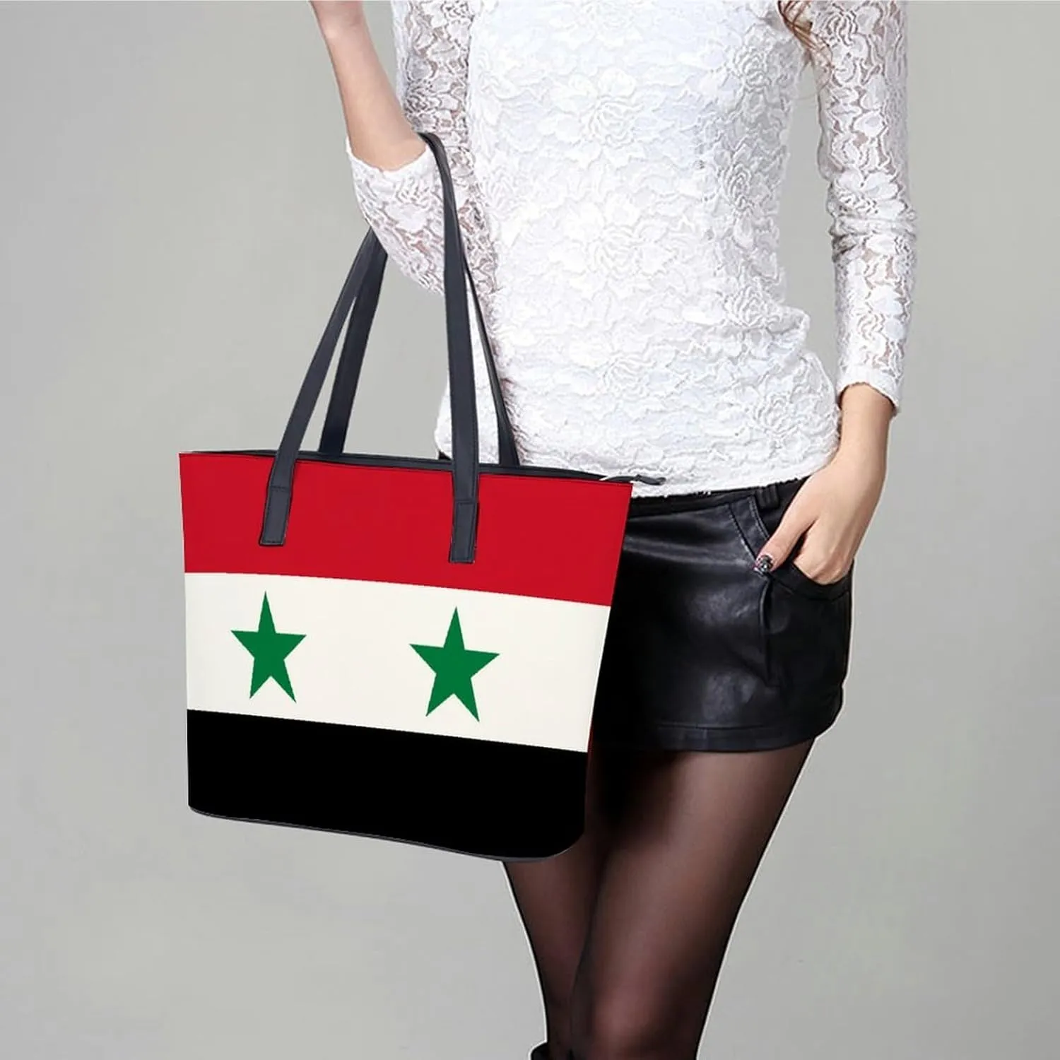 Brittany French Flag Leather Tote Handbag Women Ideal for Casual Outings and Work