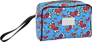 BRITTO Romero Vegan Leather Toiletry Case, Flying Hearts