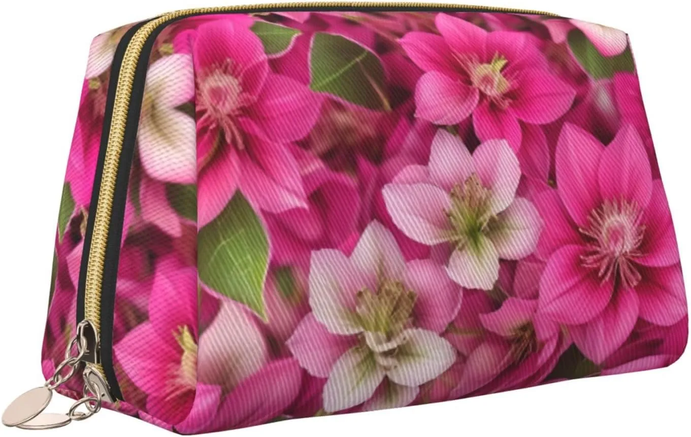 Budding Roses Toiletry Pouch, Travel-Friendly Makeup Organizer For Makeup Brushes, Lipsticks