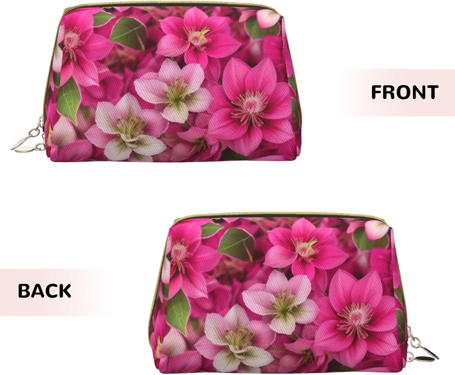 Budding Roses Toiletry Pouch, Travel-Friendly Makeup Organizer For Makeup Brushes, Lipsticks