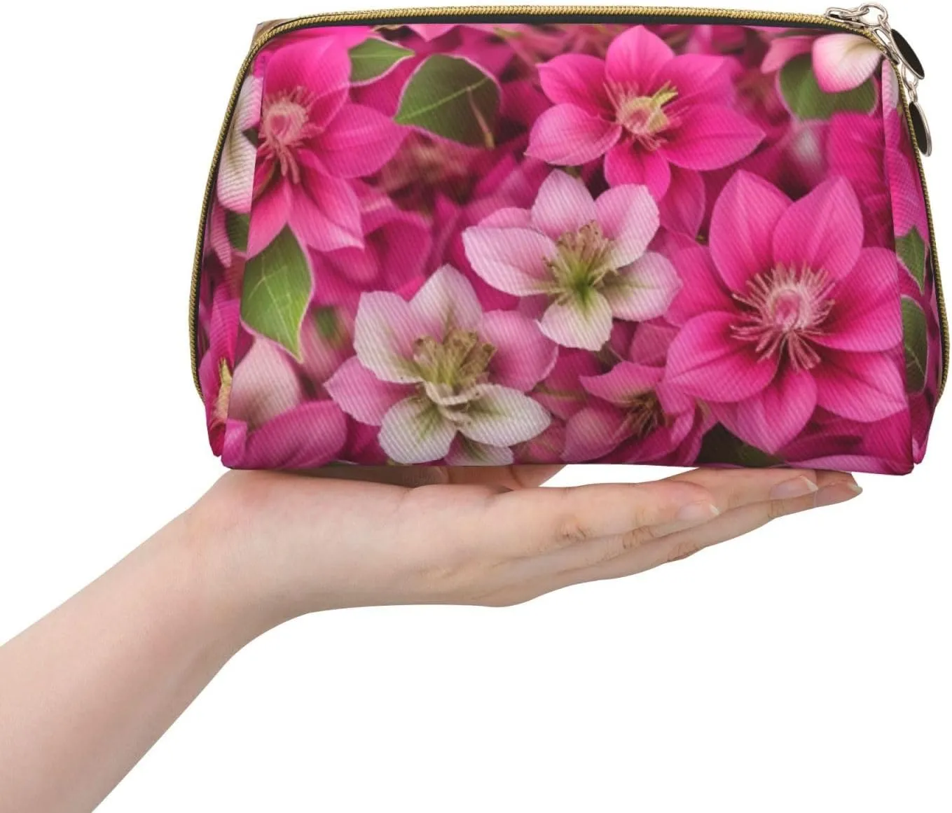 Budding Roses Toiletry Pouch, Travel-Friendly Makeup Organizer For Makeup Brushes, Lipsticks