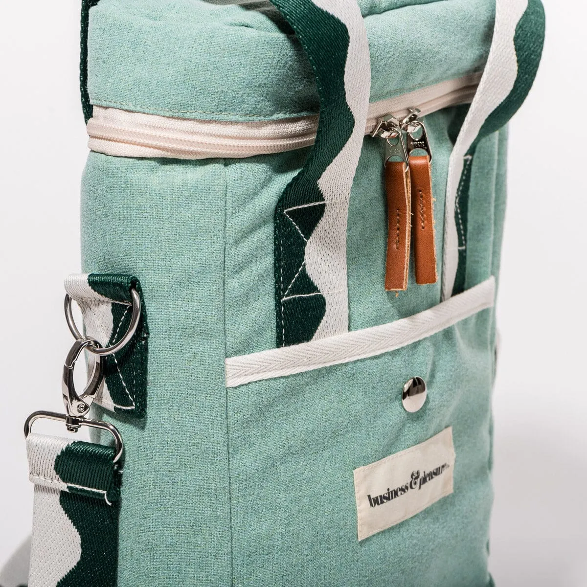 Business and Pleasure The Wine Cooler Tote Bag, Rivie Green