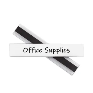 C-Line® Clear Magnetic Label Holders, Side Load, 6 x 1, 10/Pack