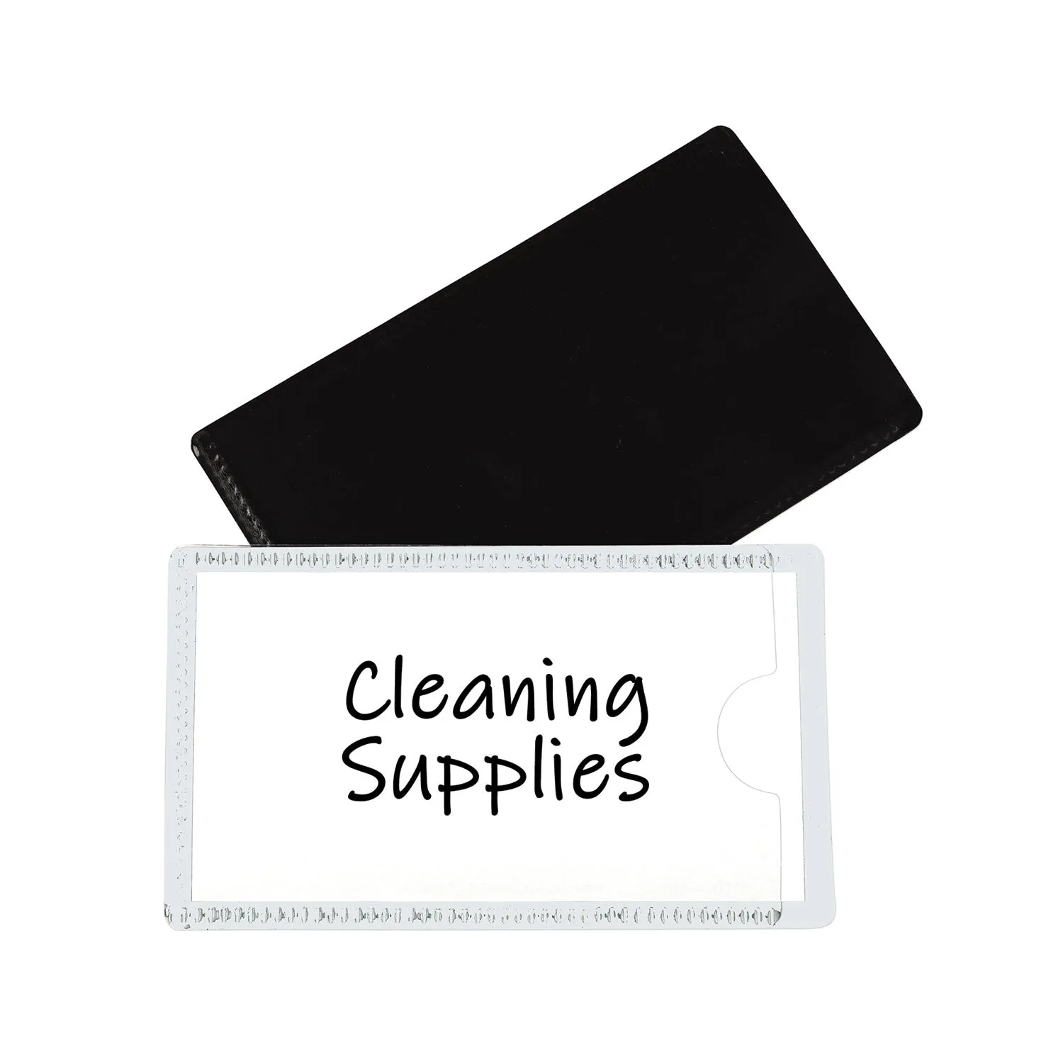 C-Line® Slap-Stick Magnetic Label Holders, Side Load, 4.25 X 2.5, White, 10/pack