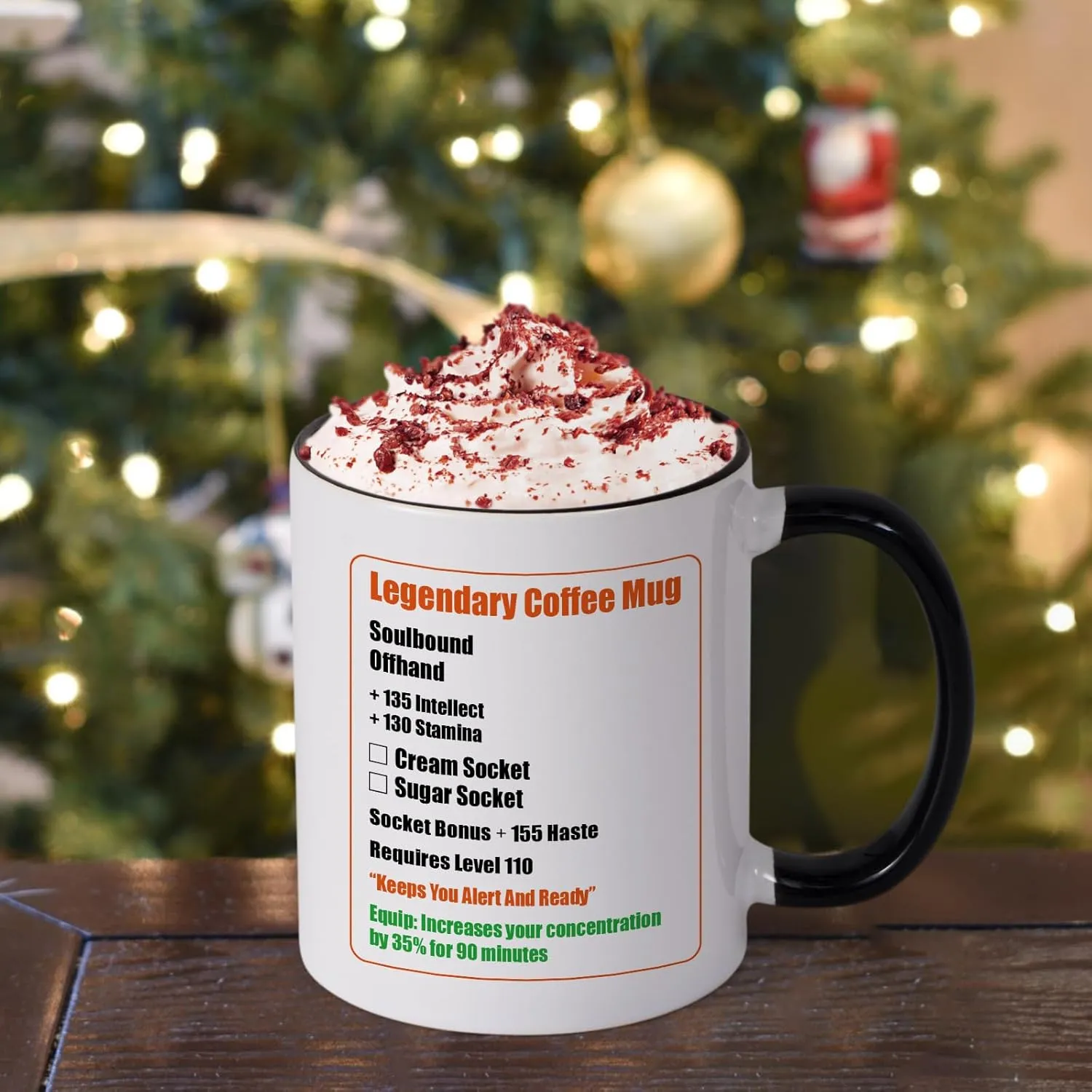 Cabtnca Gamer Gifts, Legendary Coffee Mug, Gamer Gifts for Men Teenage Boys, World of Warcraft Gifts, World of Warcraft Merchandise, Christmas Birthday Gifts for Nerd Gamer, Gaming Mug, 11 Oz