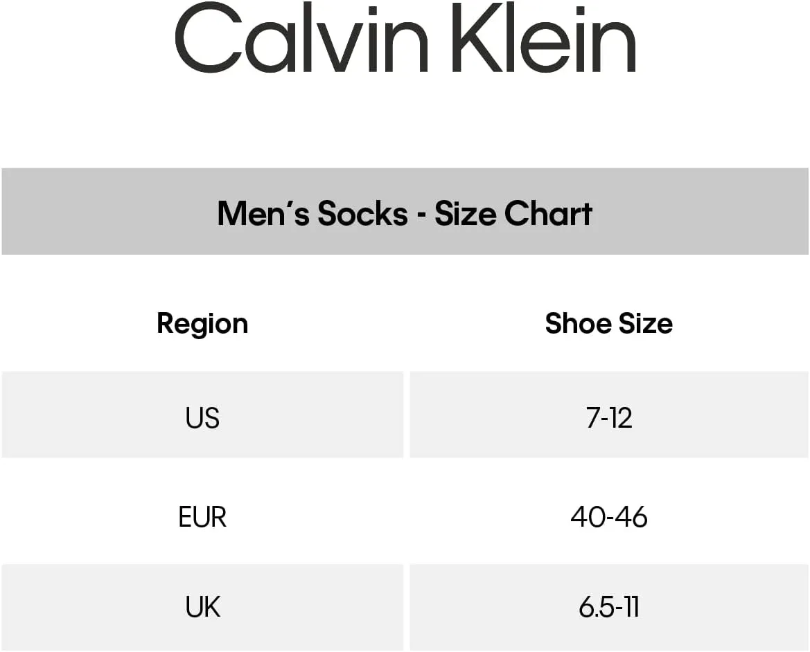 Calvin Klein Men's Dress Socks - 6 Pack Pull On Closure Cotton Blend Comfort Crew Socks - Dress Socks for Men (7-12)