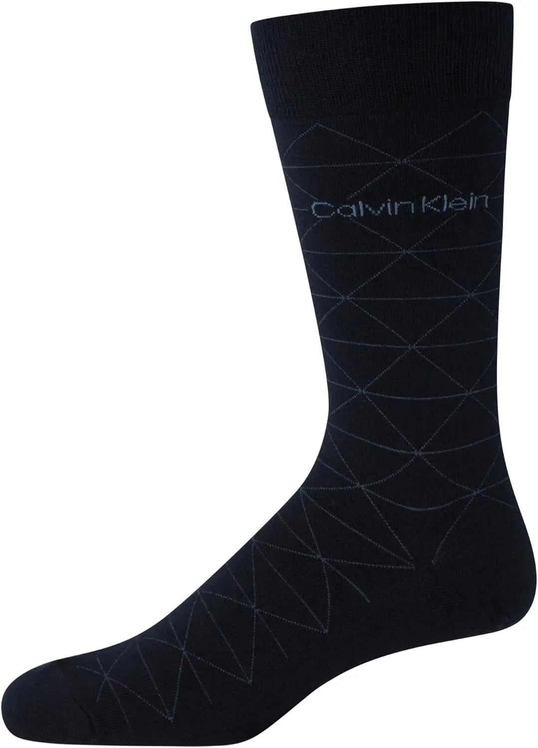 Calvin Klein Men's Dress Socks - 6 Pack Pull On Closure Cotton Blend Comfort Crew Socks - Dress Socks for Men (7-12)