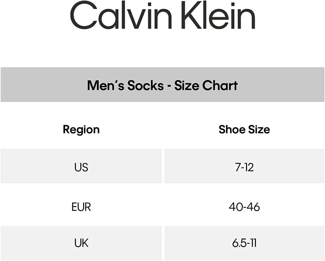 Calvin Klein Men's Dress Socks - 6 Pack Pull On Closure Cotton Blend Comfort Crew Socks - Dress Socks for Men (7-12)