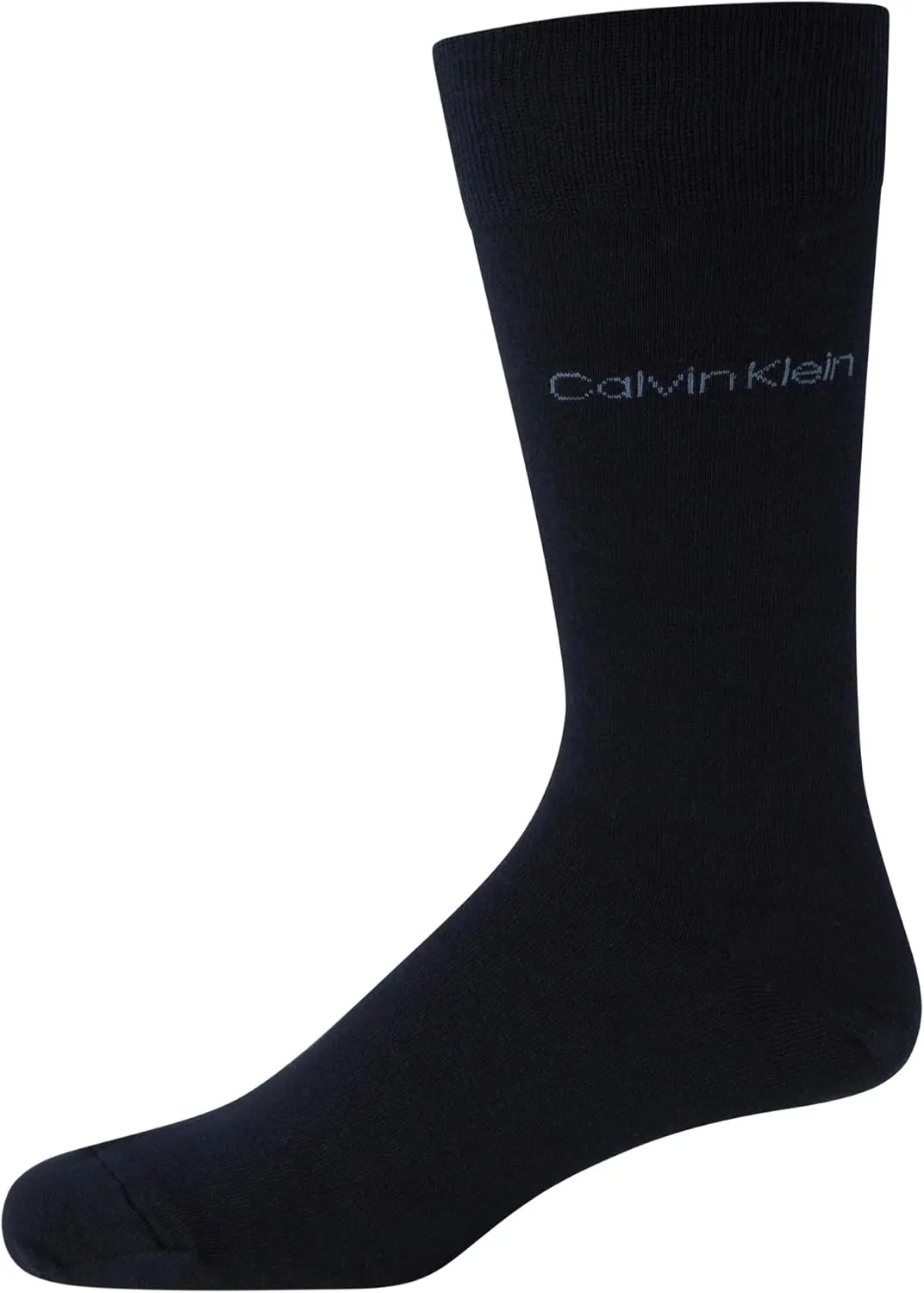 Calvin Klein Men's Dress Socks - 6 Pack Pull On Closure Cotton Blend Comfort Crew Socks - Dress Socks for Men (7-12)