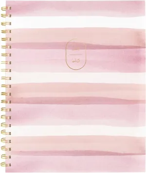 Cambridge Planner 2024-2025 Academic by Leah Bisch, Weekly & Monthly, 8-1/2" x 11", Large, Monthly Tabs, Flexible Cover, Stripe (LB32-905A)