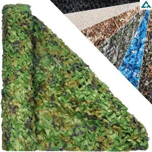 Camo Netting Camouflage Net - Sunshade Camo Mesh, Party Decorations, Camping Ghillie Netting Bulk Roll