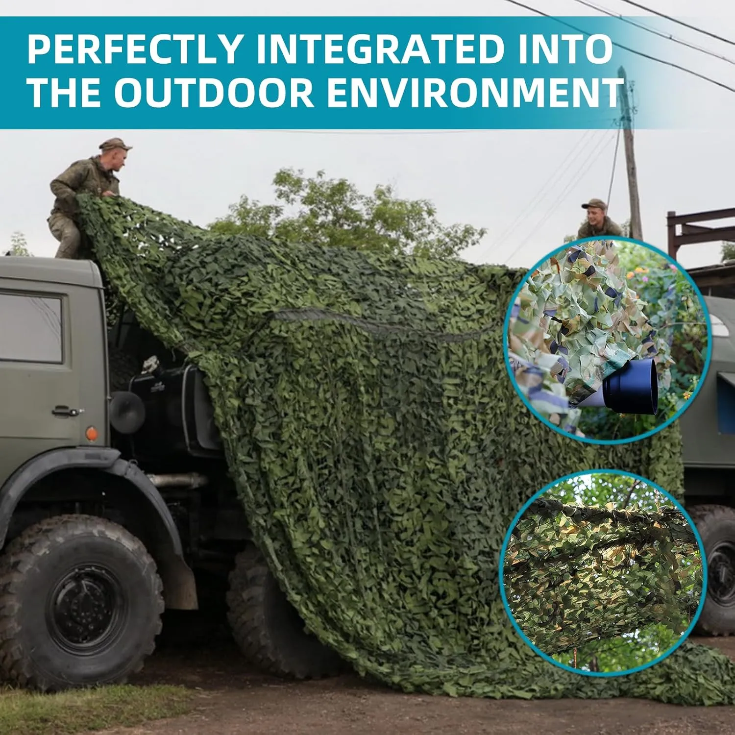 Camo Netting Camouflage Net - Sunshade Camo Mesh, Party Decorations, Camping Ghillie Netting Bulk Roll
