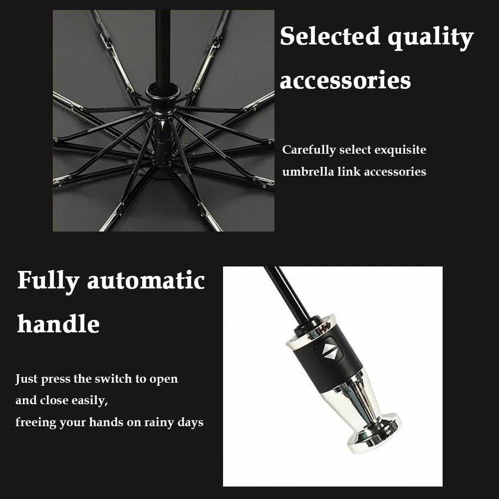 Car Folding Umbrellas with for Lamborghini Marzal Miura Murcielago Logo,Portable Travel Umbrella Automatic Open/Close Umbrella All-Weather Travel Accessory,Red