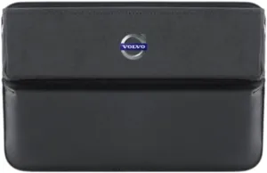 Car Seat Storage Box for Volvo S40 S60 S70 S80 S90 Series Car Seat Gap Organizer Seat Side Bag Reserved Charging Cable Hole Car Accessories,One Piece- All Black