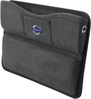 Car Seat Storage Box for Volvo XC60 S90 S60L XC90 Series Car Seat Gap Organizer Seat Side Bag Reserved Charging Cable Hole Car Accessories,Grey