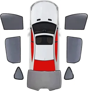 Car Side Window Sunshade for Suzuki Vitra 2014-2019,High Elastic Material Front Rear Sun Shade Cover UV Protecti Breathable Sun Visor Privacy Protection,H