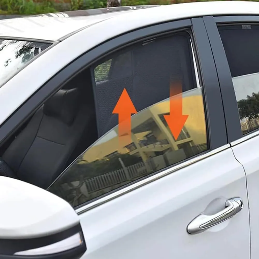 Car Side Window Sunshade for Suzuki Vitra 2014-2019,High Elastic Material Front Rear Sun Shade Cover UV Protecti Breathable Sun Visor Privacy Protection,H