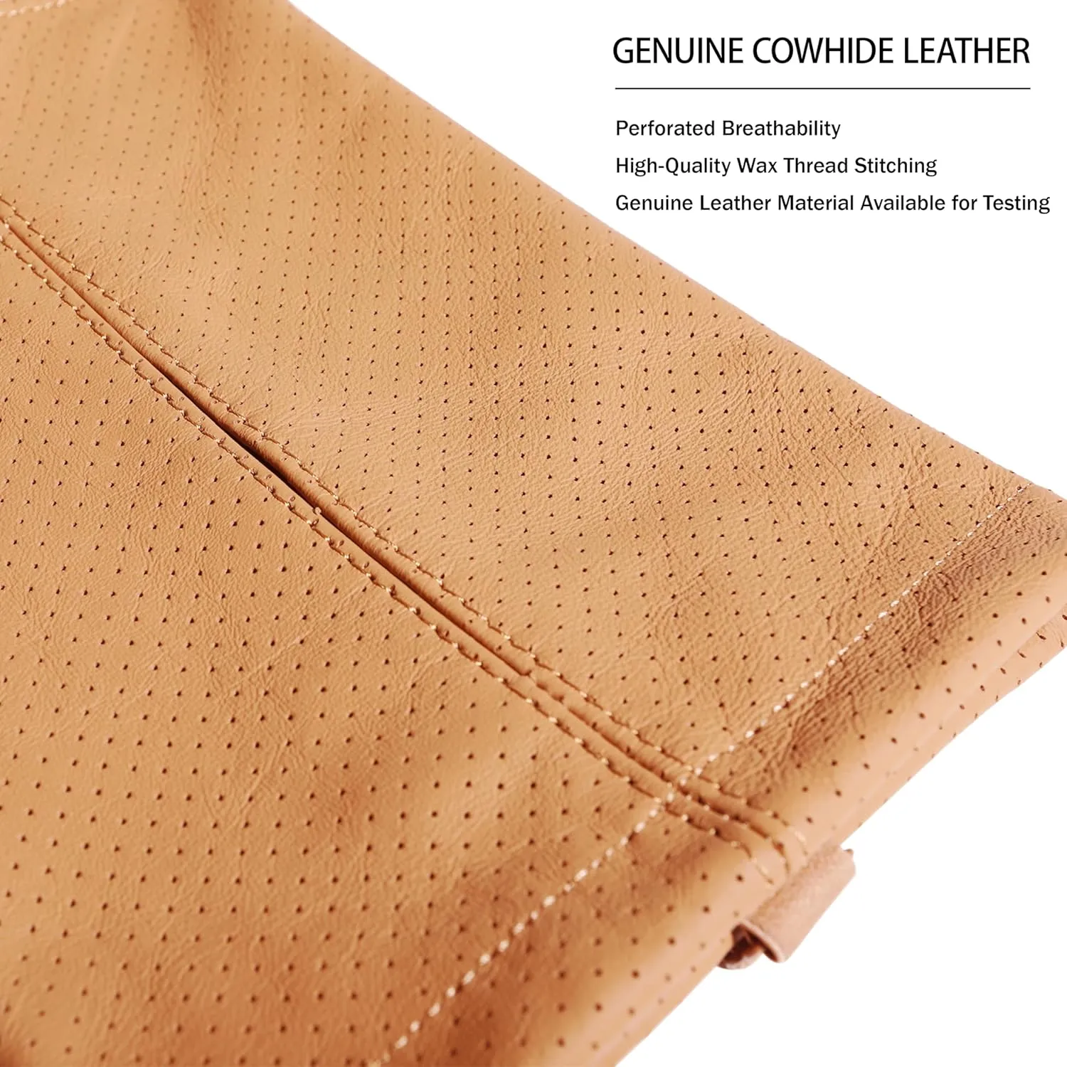 car Tissue Holder Genuine Cowhide Leather,Tissue Refill Box Bag,Real Cow Leather,Decor Portable Napkin Holder for Travel Table Office Desk (Orange Brown)