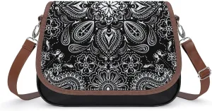 Cartoon Mushrooms Fashionable And Durable Portable Leather Shoulder Bag