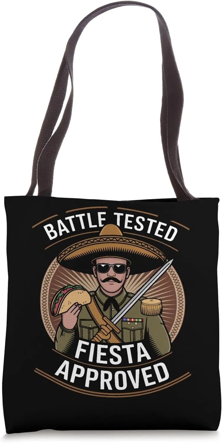 Celebrating Victory Anniversary of Battle of Puebla Mexico Tote Bag