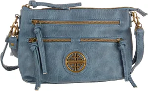 Charluzzo Stone River Knot Logo Leather 4-Bag One Size Denim blue