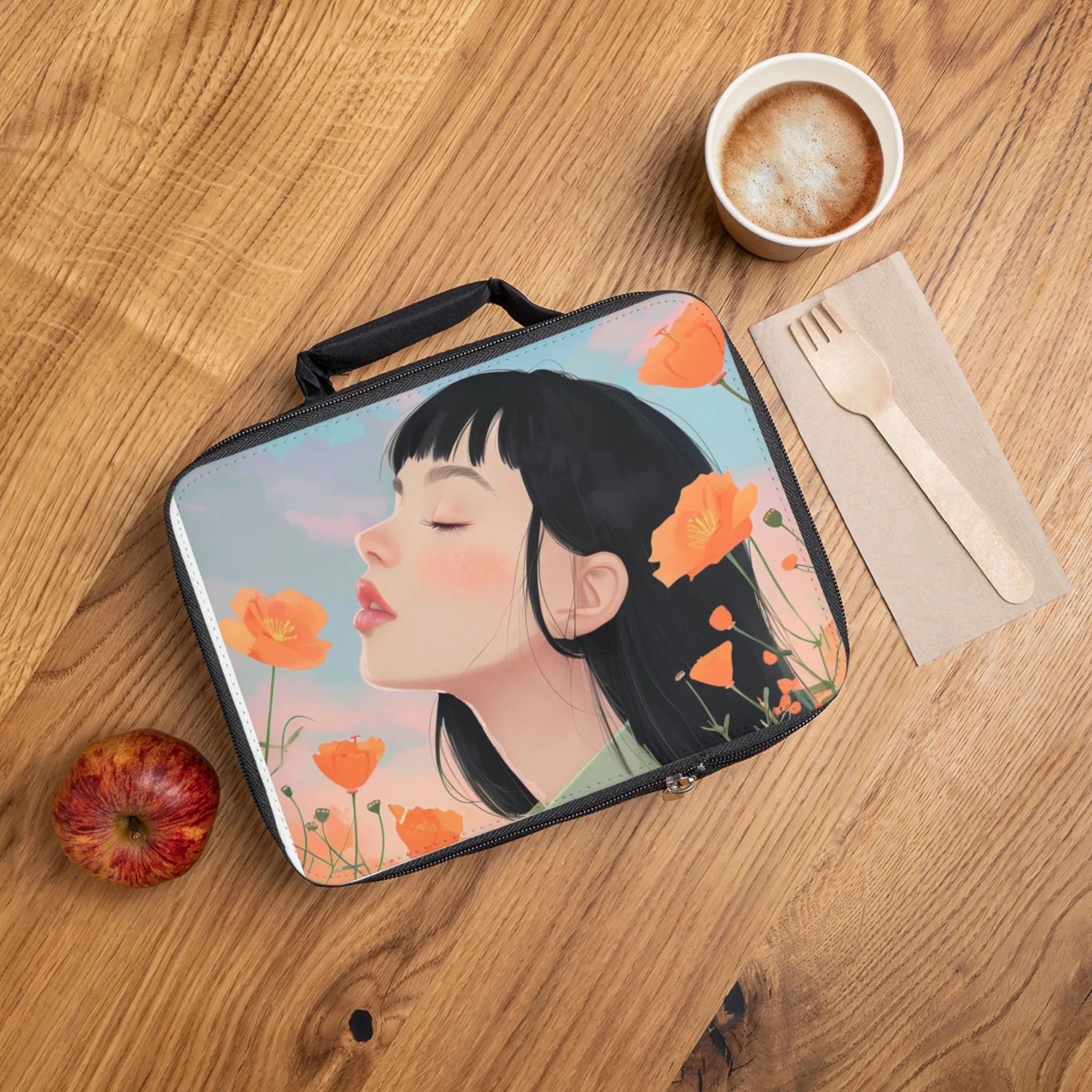 Chic Floral Lunch Bag – Stylish Meal Carrier for Eco-Conscious Foodies