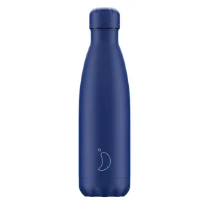 Chillys 500ml Water Bottle Matte All Blue