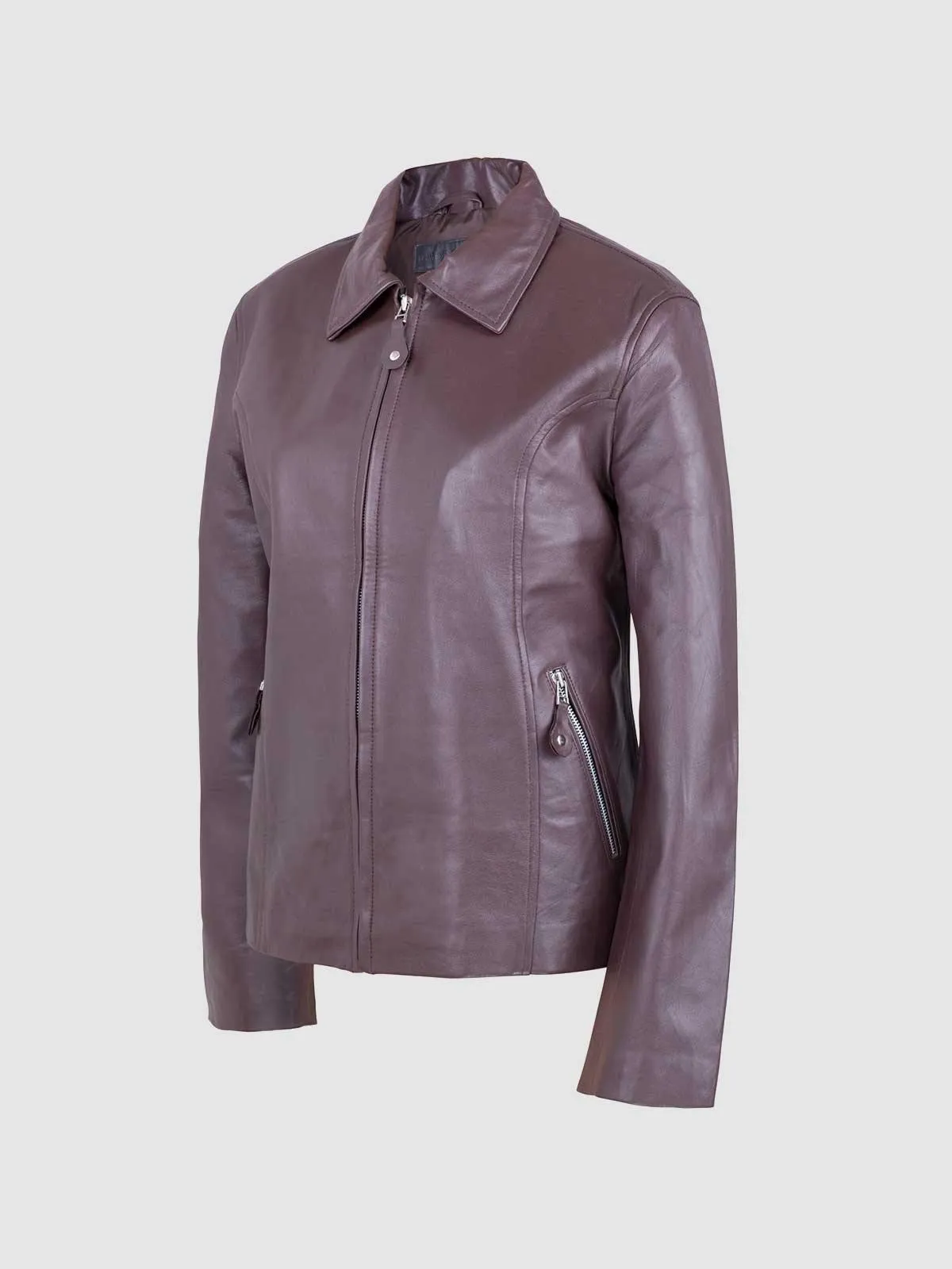 Chocolate Brown Leather Jacket