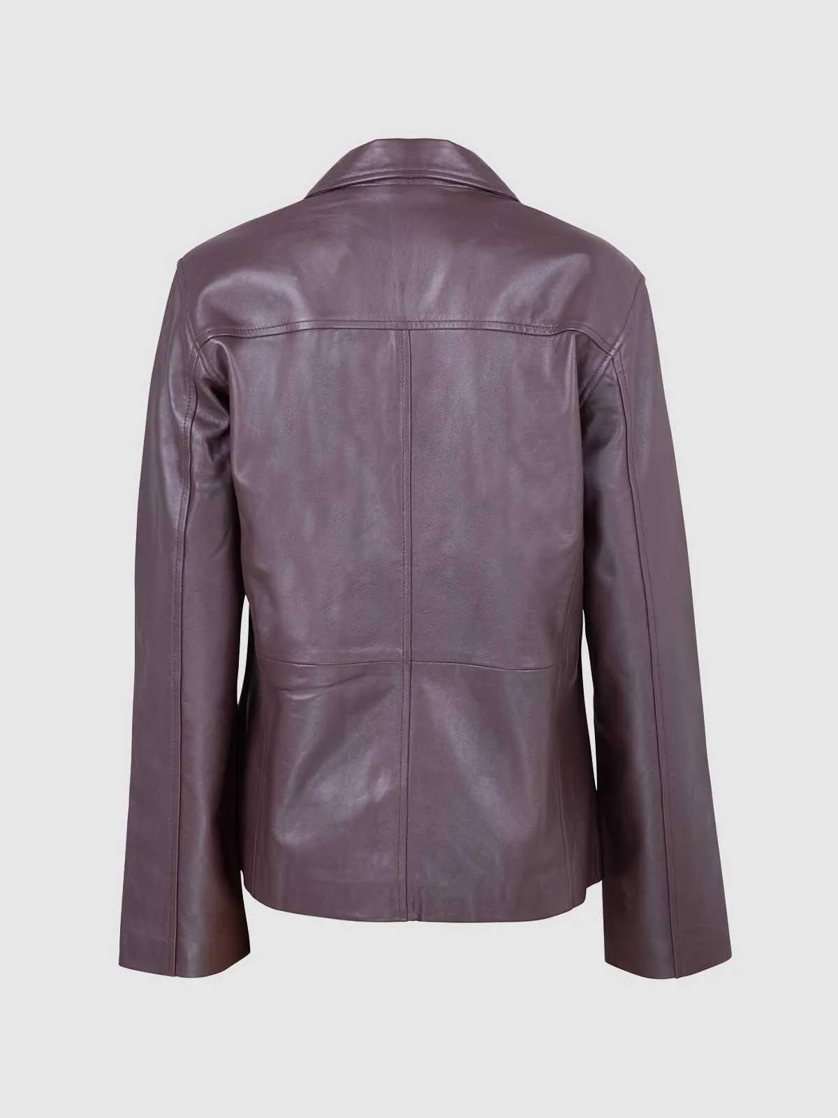 Chocolate Brown Leather Jacket