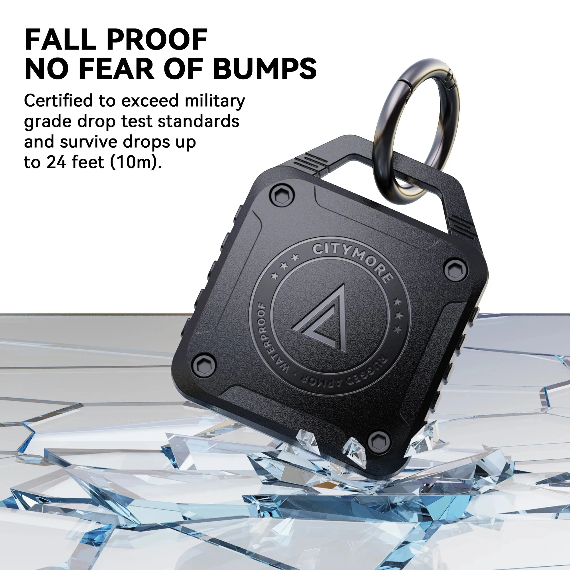 CITYMORE Protective Case and Keyring for Apple AirTag