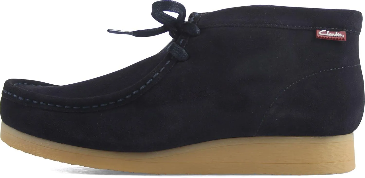 Clarks Men's Stinson Hi Wallabee Chukka Boot Dark Blue Suede 22821