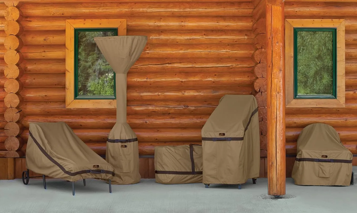 Classic Accessories Hickory Water-Resistant 58 Inch BBQ Grill Cover