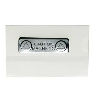 Clear Semi-Rigid PVC Card Holders with Magnetic Backing