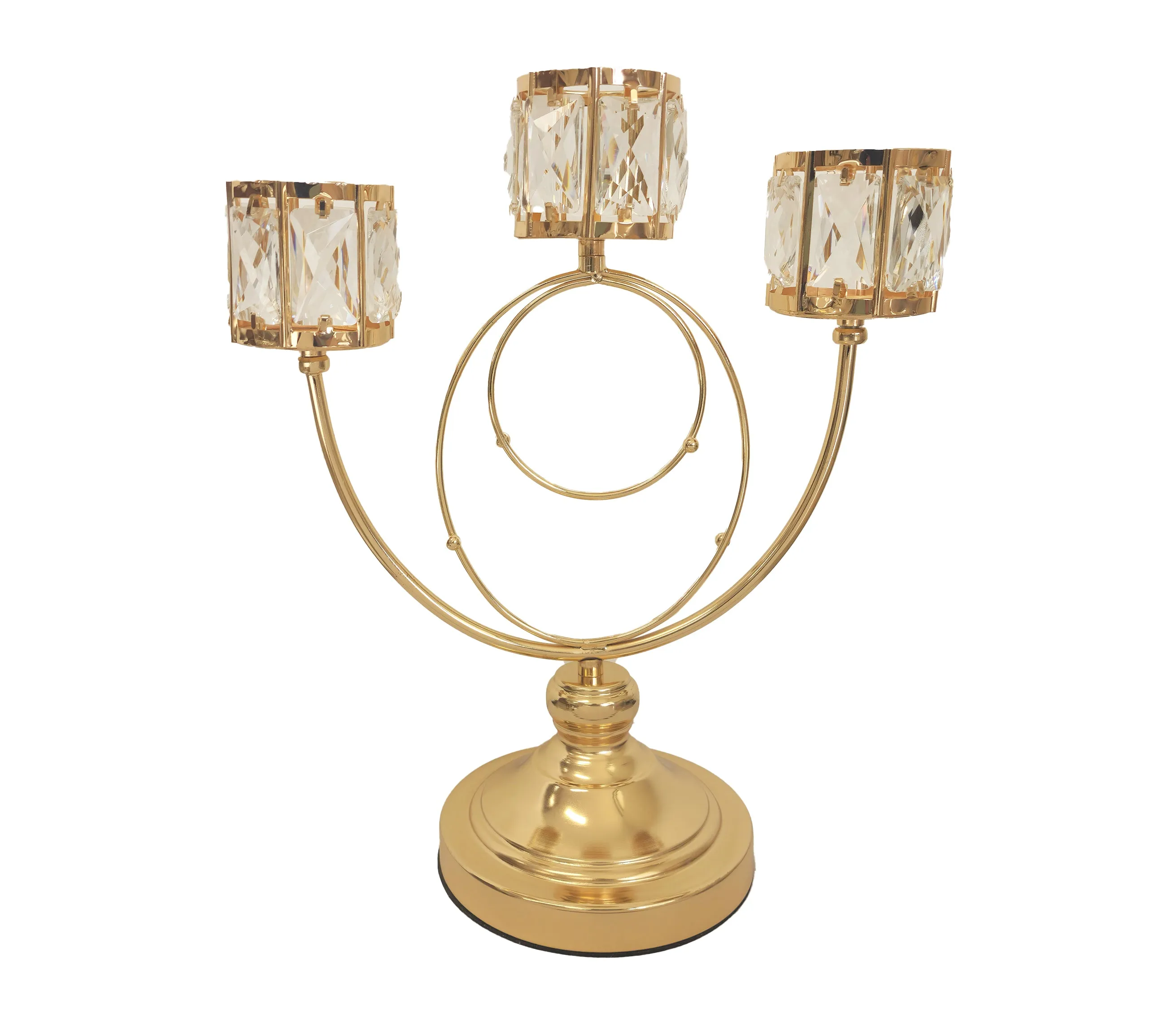 CLEARANCE - Trio Crystal Candle Holder - 3 Colours Available