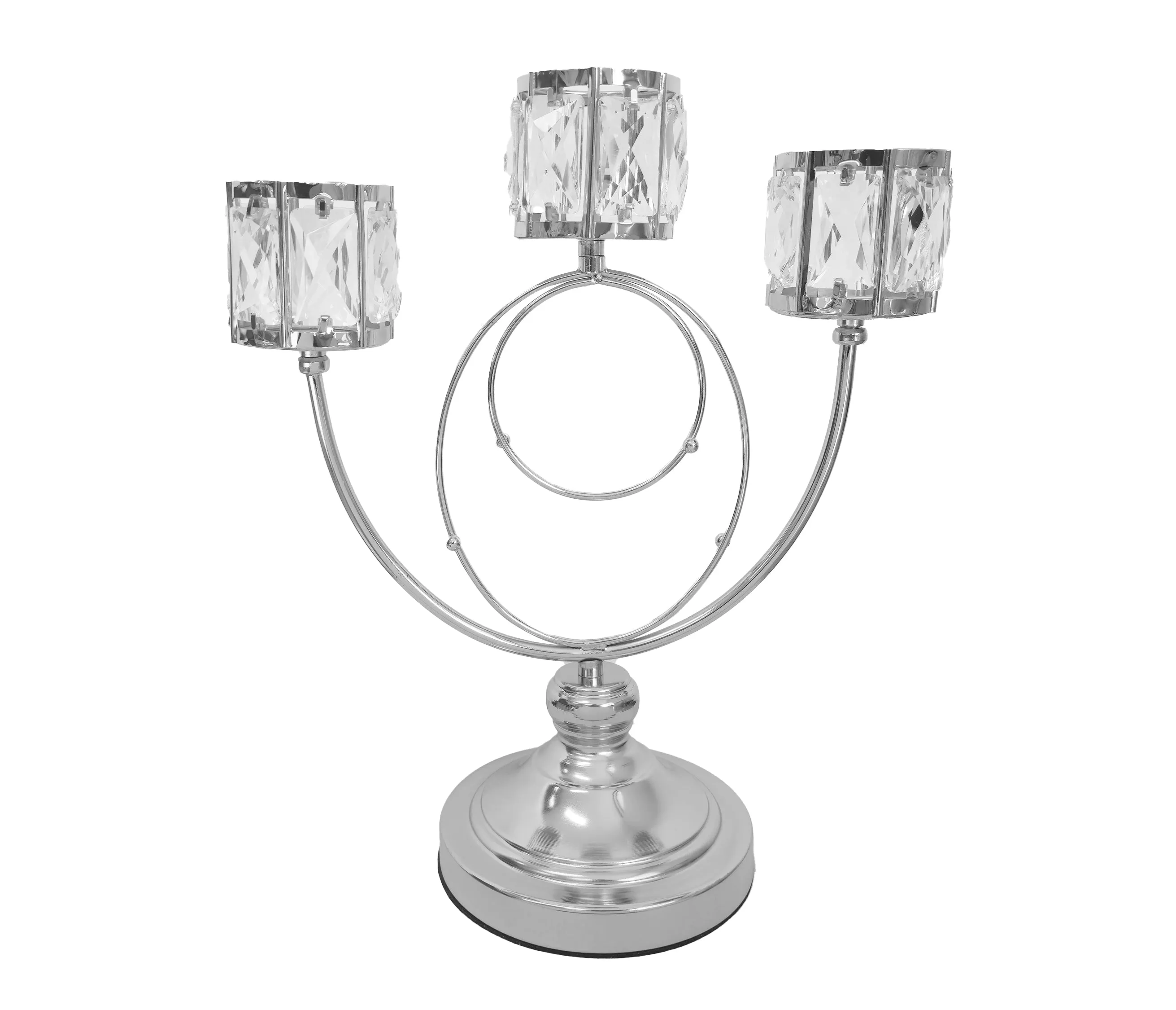 CLEARANCE - Trio Crystal Candle Holder - 3 Colours Available