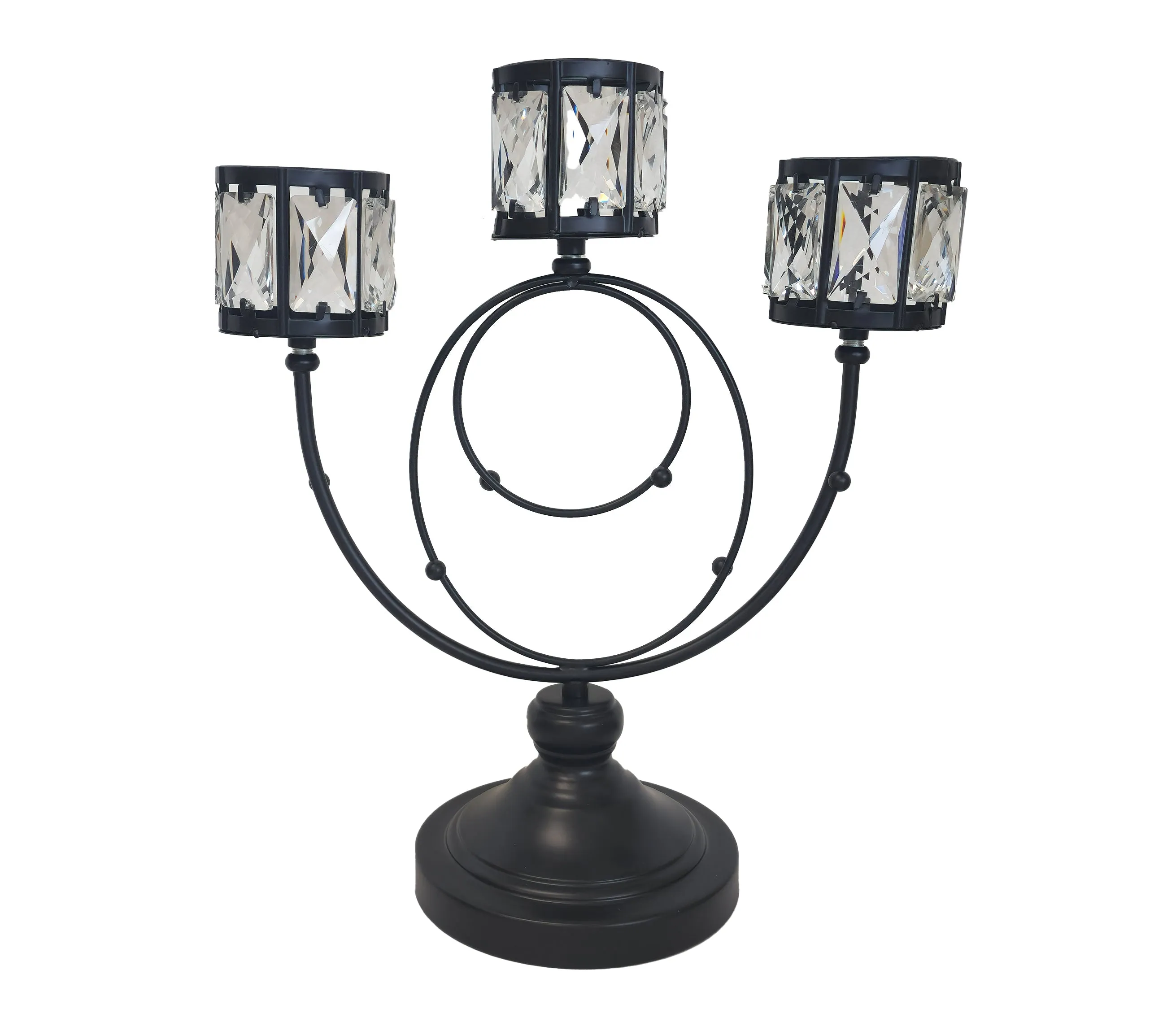 CLEARANCE - Trio Crystal Candle Holder - 3 Colours Available