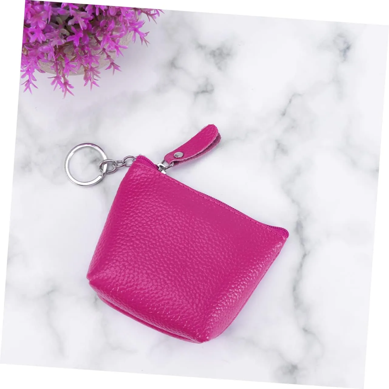 Coin Purse Self-closing Small Travel Kit Women's Leather Pouch Mini Money Pouch Pocket Coin Case