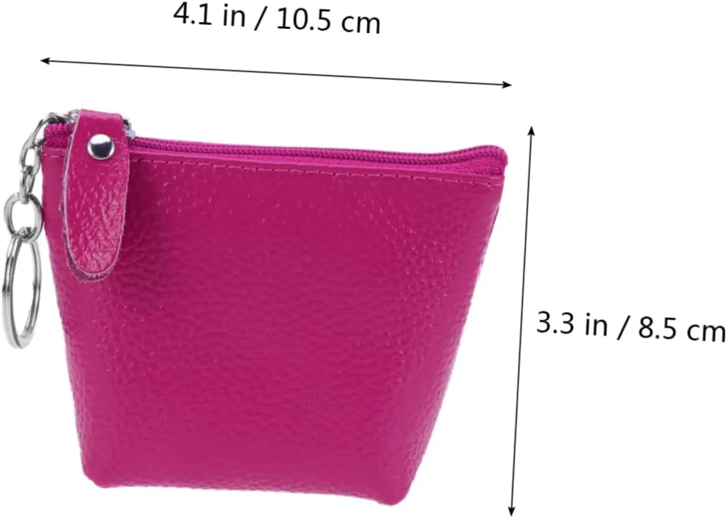 Coin Purse Self-closing Small Travel Kit Women's Leather Pouch Mini Money Pouch Pocket Coin Case