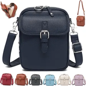 Collaboraten1 Crossbody Leather Bag, Urvashi Crossbody Bag, Vintage Anti Theft Shoulder Purse, Built in Wallet