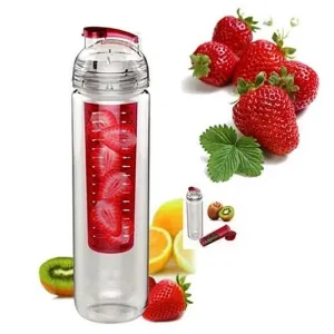 Color: Orange - Fruitcola Dome Fruit Infuser Water Bottle
