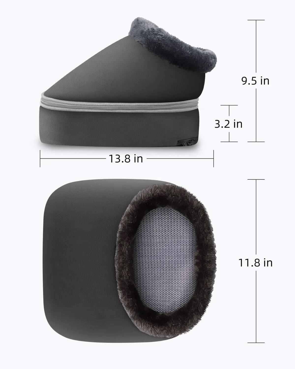 CooCoCo Upgraded FSA HSA Eligible Foot Warmer, Fathers Day Birthday Gifts, Shiatsu Foot Massager with Heat for Plantar Fasciitis, Kneading Feet Massager for Pain Relief, Gifts for Women Mom, Size 13