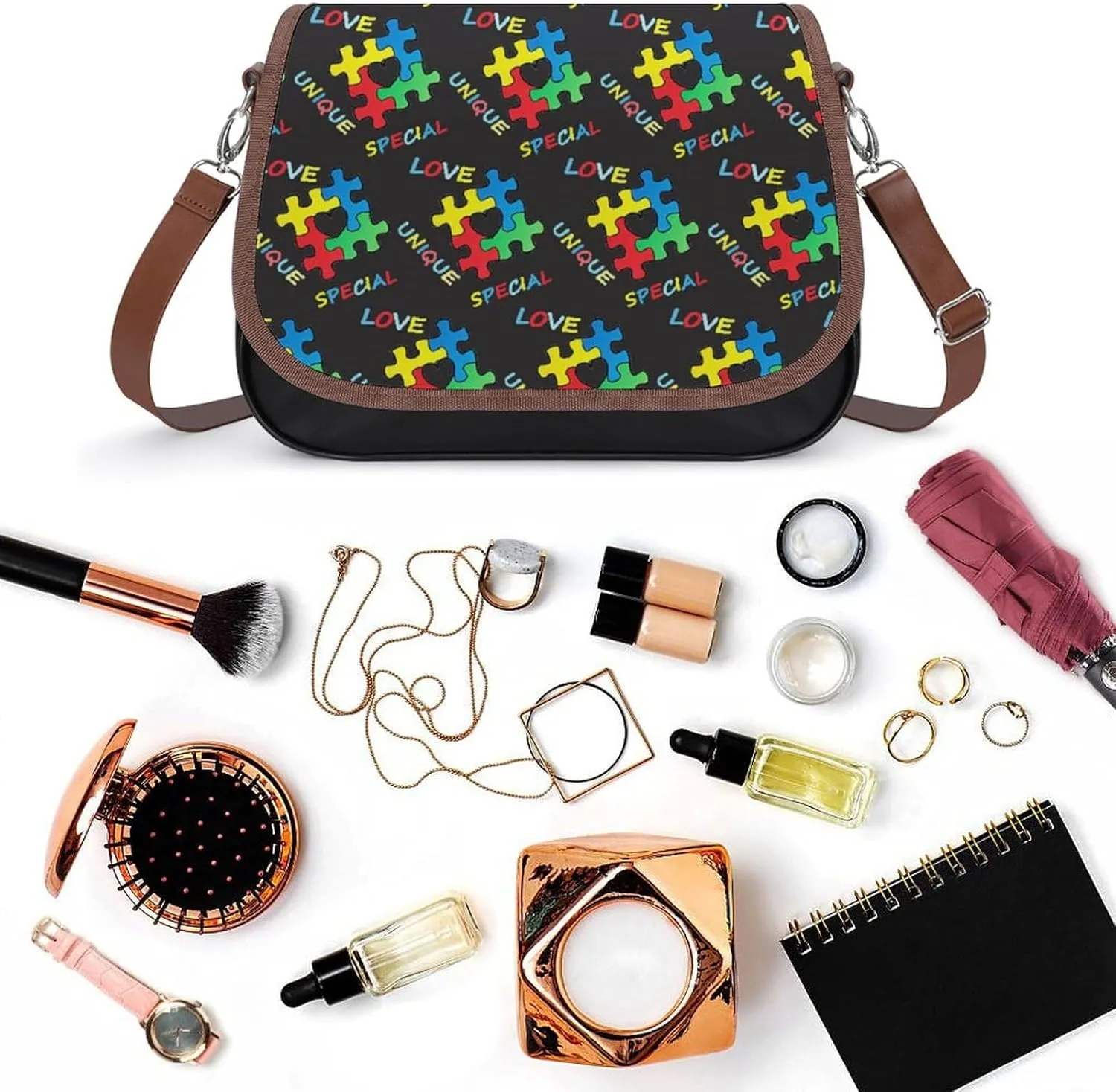 Cool Green Camo Army Camouflage Art Fashionable And Exquisite Shoulder Bag, Convenient Leather Crossbody Bag for Going Out