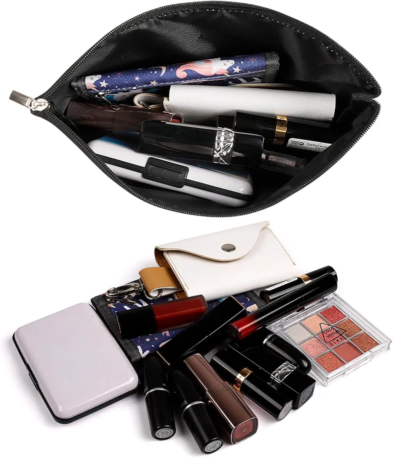 Cosmetic Bag Travel Makeup Bag Waterproof Toiletry Bag Hardworking Snowman Makeup Organizer Case Portable Toiletry Pouch Large Capacity Zipper Pouch for Women Men