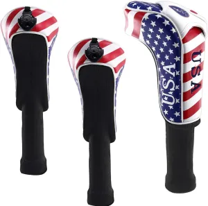 Craftsman Golf Stars and Stripes American USA US Flag Wood Headcover Head Cover for Scotty Cameron Taylormade Odyssey Fairway Wood