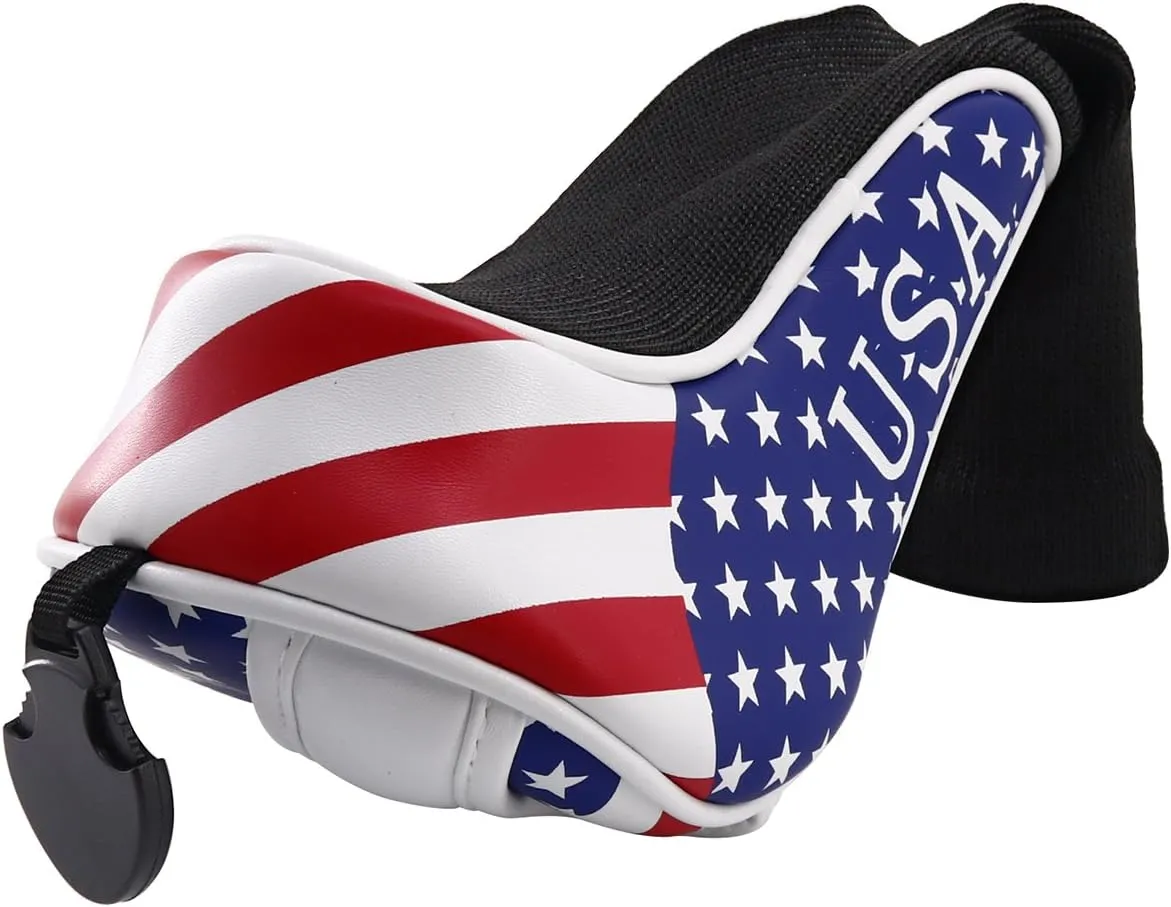 Craftsman Golf Stars and Stripes American USA US Flag Wood Headcover Head Cover for Scotty Cameron Taylormade Odyssey Fairway Wood